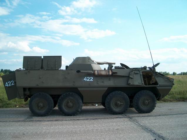 우측에서 바라본 OT-64A. 차체 중앙에 포탑이 달려 있다. <출처 : armedconflicts.com>