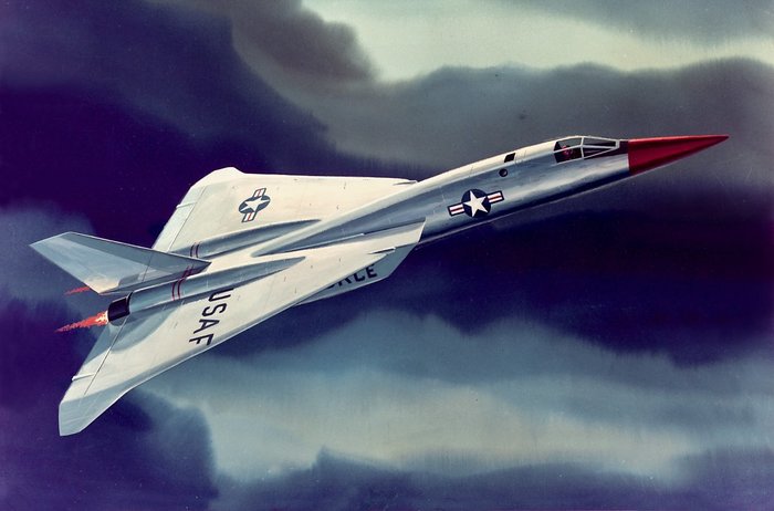 XF-108 레이피어 전투기. 이 또한 F6-D와 유사 개념으로 출발했으나 취소되고 말았다. (출처: US Air Force)