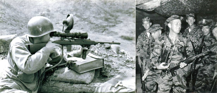 M1·2·3 카빈은 가볍다는 장점으로 한국전을 거쳐 베트남전 초기까지도 애용되었다. < 출처 : Public Domain >