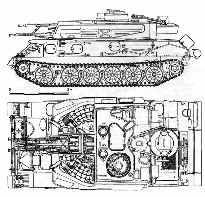 ZSU-23-4의 기관포와 탄약실은 포탑 내부와 분리되어 있다. <출처 : simhq.com>
