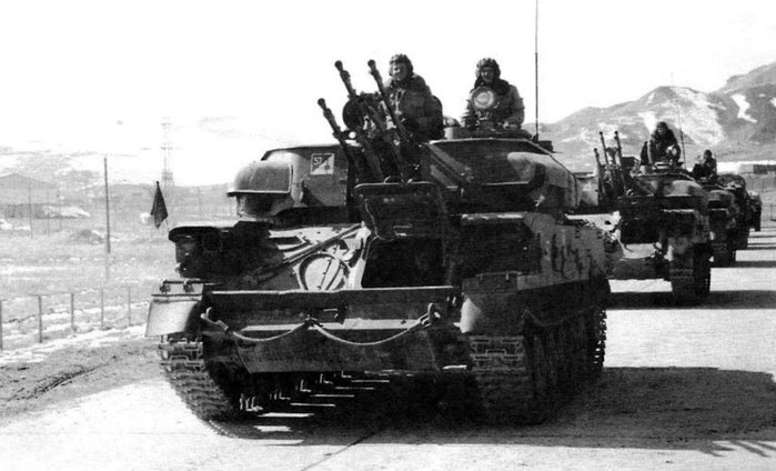 아프가니스탄에서 소련군이 운용한 ZSU-23-4 <출처 : krasnayazvezda.com>
