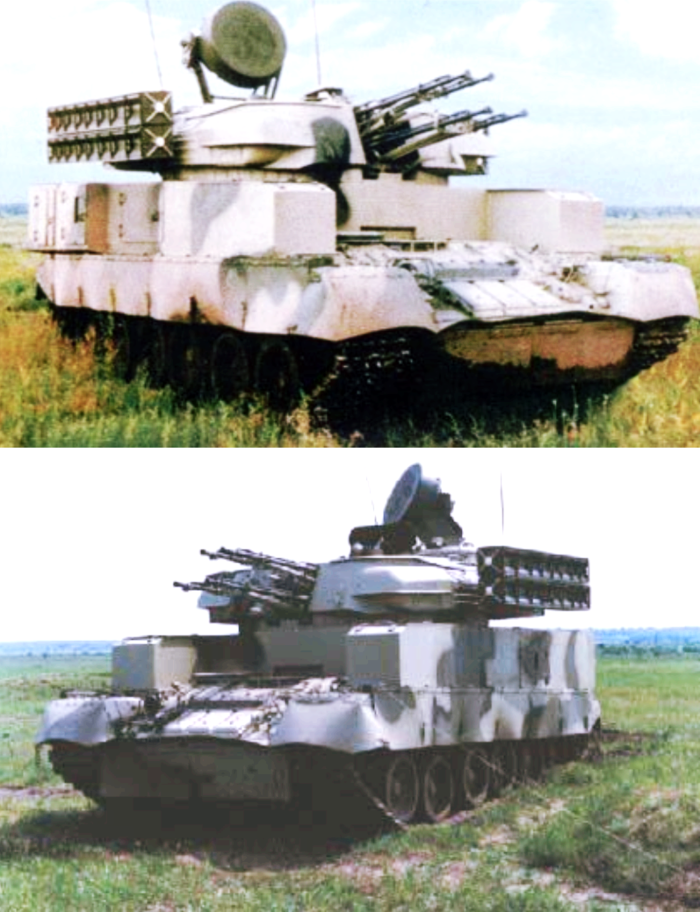 우크라이나가 개발한 T-80UD 차체에 ZSU-23-4 포탑을 얹고 MANPADS를 추가한 도네츠 자주대공포 <출처 : reddit.com>