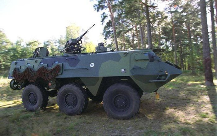 12.7mm NSV 기관총을 탑재한 핀란드 육군 XA-180 <출처 : topwar.ru>