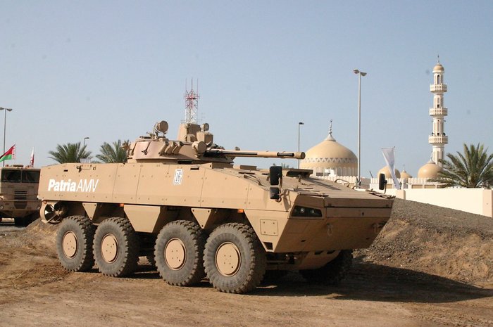 UAE 요청으로 BMP-3 포탑을 장착한 AMV <출처 : patriagroup.com>