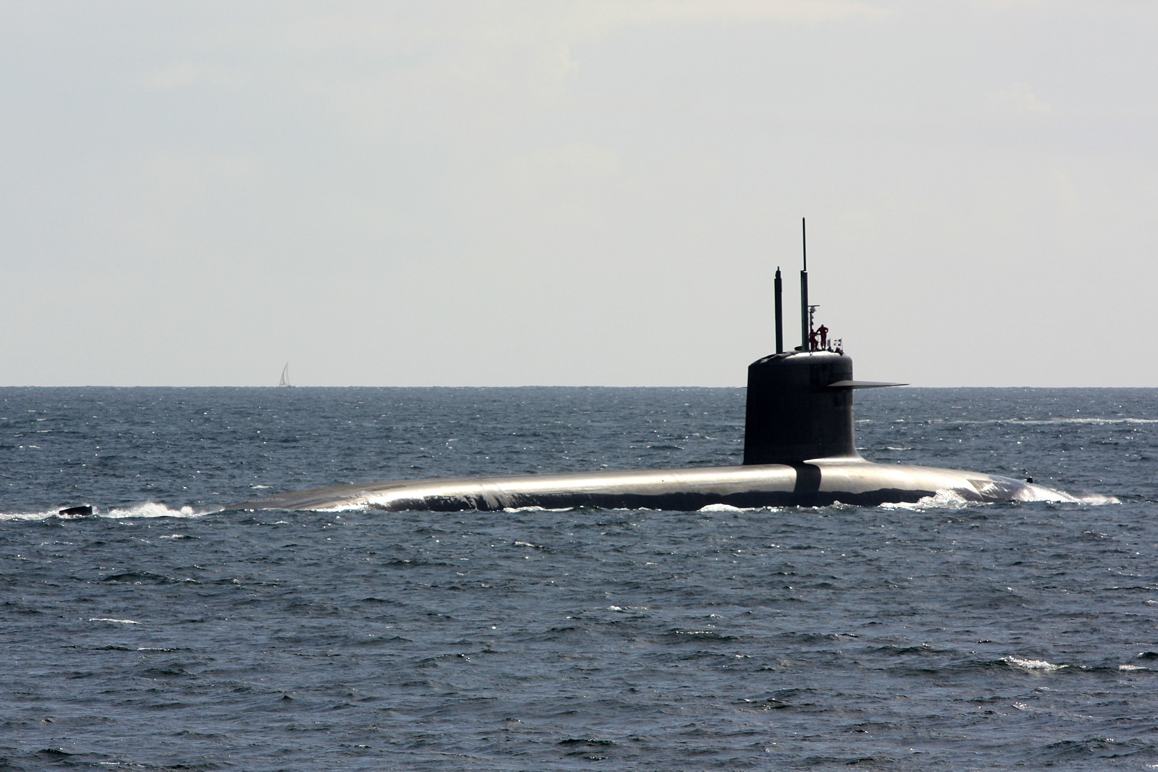 French SSBN Le Triomphant, sister ship to my flair, departs Brest ...