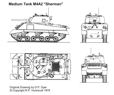 Танк шерман чертежи с размерами