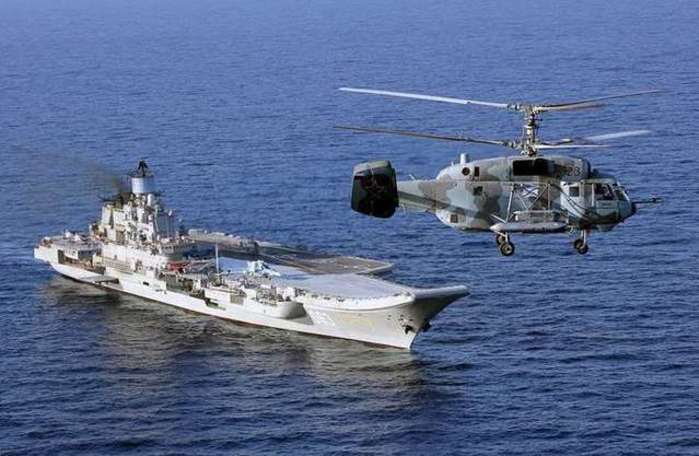 조기경보 임무를 담당하는 Ka-27 헬기 <출처: 러시아 해군 북해함대>