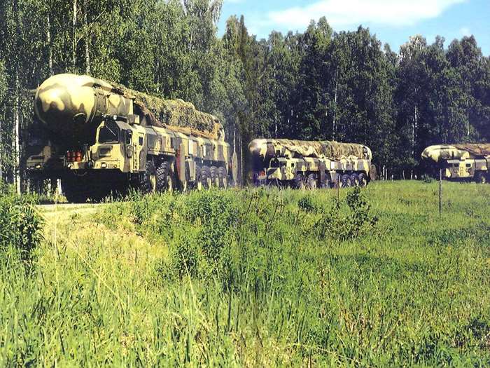 소련 전략군은 시험발사가 1987년 4월부터 이동식 발사차량 대대를 운용하기 시작했다. <러시아 국방부>