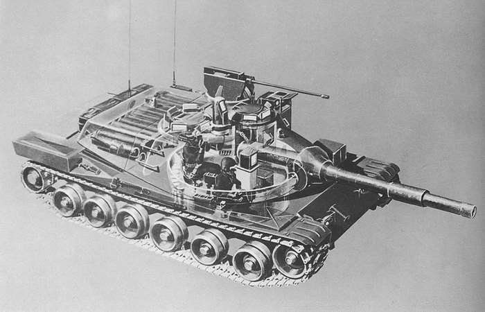 MBT-70(KPz 70)  尩, ̻ ߻簡  152mm Ƿó, ų  پ ű  ̾. <ó:  >