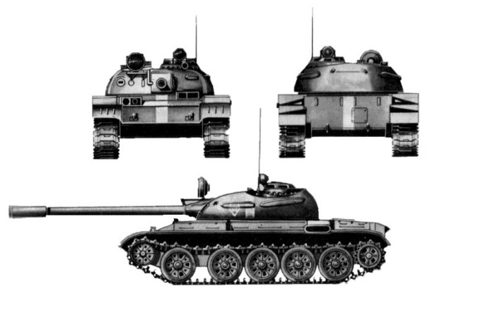 T-55 鵵. 1, 2  ̰  Ư¡  ִ. <ó: Public Domain>