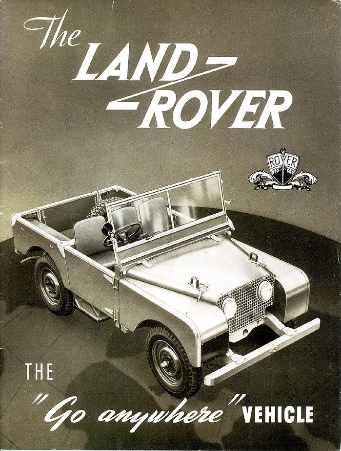 랜드로버 첫 모델인 시리즈 I의 선전 포스터 <출처: Land Rover>