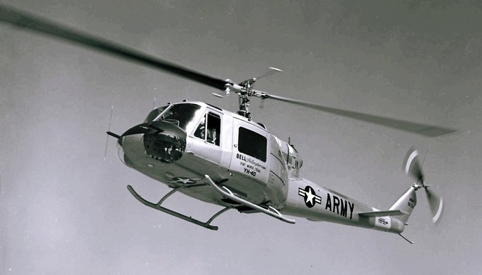 UH-1에 앞선 YH-40 시제헬기 (출처: UNT Digital Library Collections)