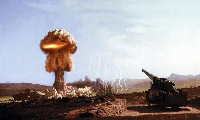 미 육군에서 유일하게 핵포탄을 사격해본 M65 원자포 <출처 : 미 육군>