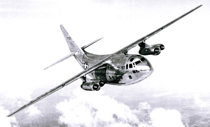 XC-123A 시제 제트수송기 <출처: Public Domain>