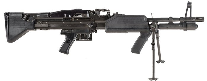 M60E4 / Mk 43 Mod 0 기관총 <출처: Public Domain>