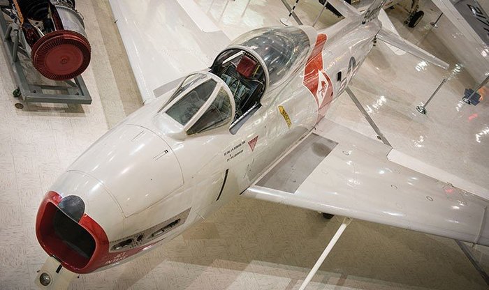 미 국립 해군 항공 박물관에 전시 중인 FJ-4 퓨리. (출처: US Navy National Museum of Naval Aviation)