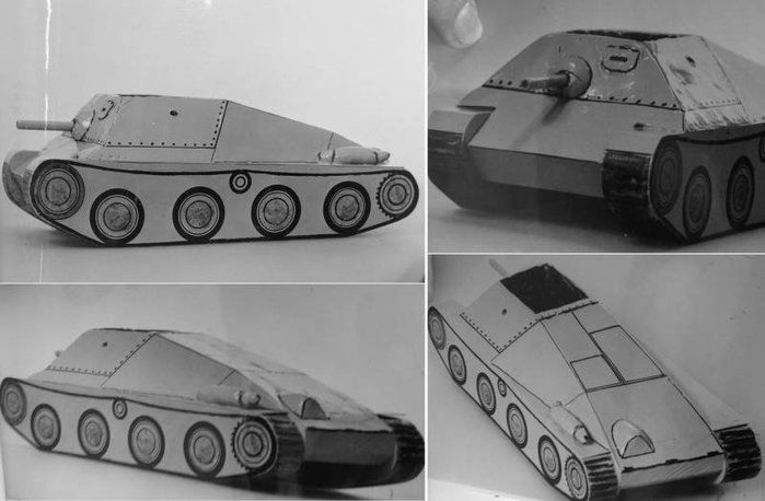 AB 란스베르크가 제안한 탱캣 fm/49 모형 <출처 : topwar.ru>