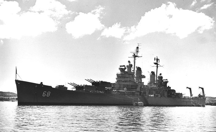 볼티모어급은 함대 호위, 대지상 타격, 제해처럼 다양한 임무를 수행한 미 해군의 중순양함이다. < 출처 : Public Domain >