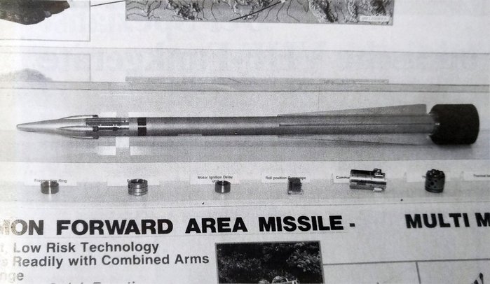브리티시 에어로스페이스가 제안한 썬더볼트 미사일 모형 <출처 : secretprojects.co.uk>