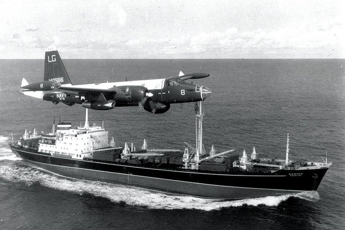 1962년 10월 쿠바 미사일위기 당시 투입되어 소련 화물선 