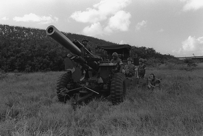 1940년대 초반부터 1980년대까지 운용된 미국제 M114 155mm 견인곡사포 <출처 : 미 육군>