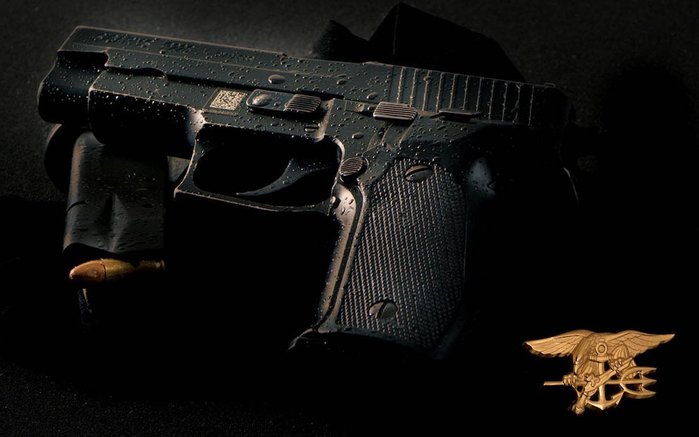 P226은 베레타 92F에 비하여 우수한 성능으로 미 해군 특수부대 실팀의 제식권총이 되었다. <출처: fototelegraf.ru>