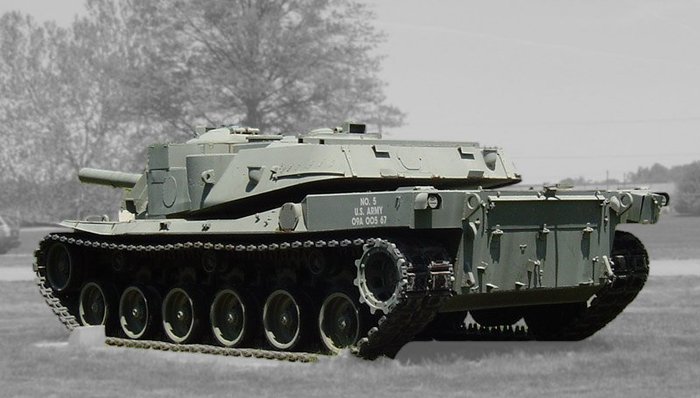 MBT-70의 뒷면. (출처: Fat Yankey / Wikimedia Commons)