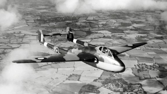 DH100 뱀파이어 F1. 1945년 8월 31일 촬영된 모습이다. < 출처 : © 2021 BAE Systems >