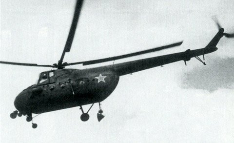 그래베쇽-3 광역 탐지 레이더를 탑재한 Mi-4GR <출처 : aviastar.org>