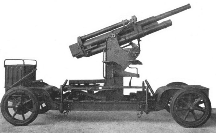 3-inch Gun M1918 대공포. 이를 기반으로 다양한 대전차포가 개발되어 M10은 물론 M4 전차 등에서 장착되었다. < 출처 : Public Domain >