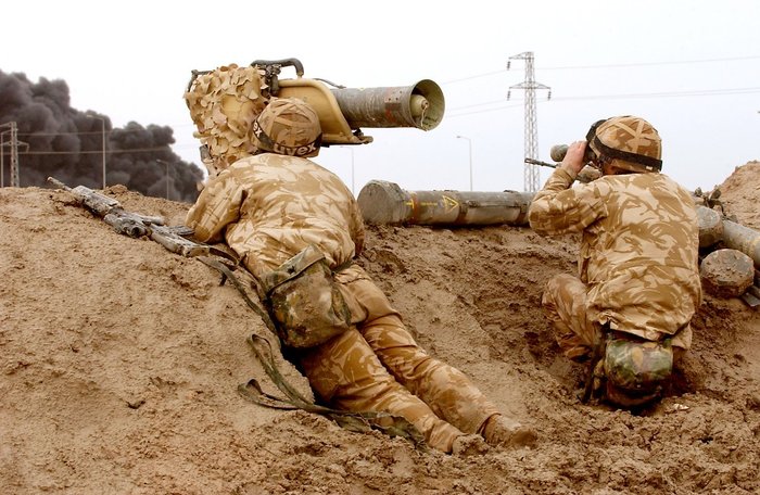2003년 이라크전에서 밀란을 운용 중인 영국군 <출처 : maquetland.com>