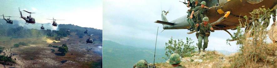 헬기의 등장으로 전쟁양상은 변화했고, 특히 베트남전 이후에 헬기강습은 현대전의 통상적인 모습이 되었다. <출처: Public Domain>