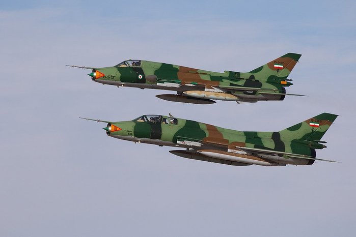 이란 공군 소속의 Su-22 편대 <출처: flickr.com>