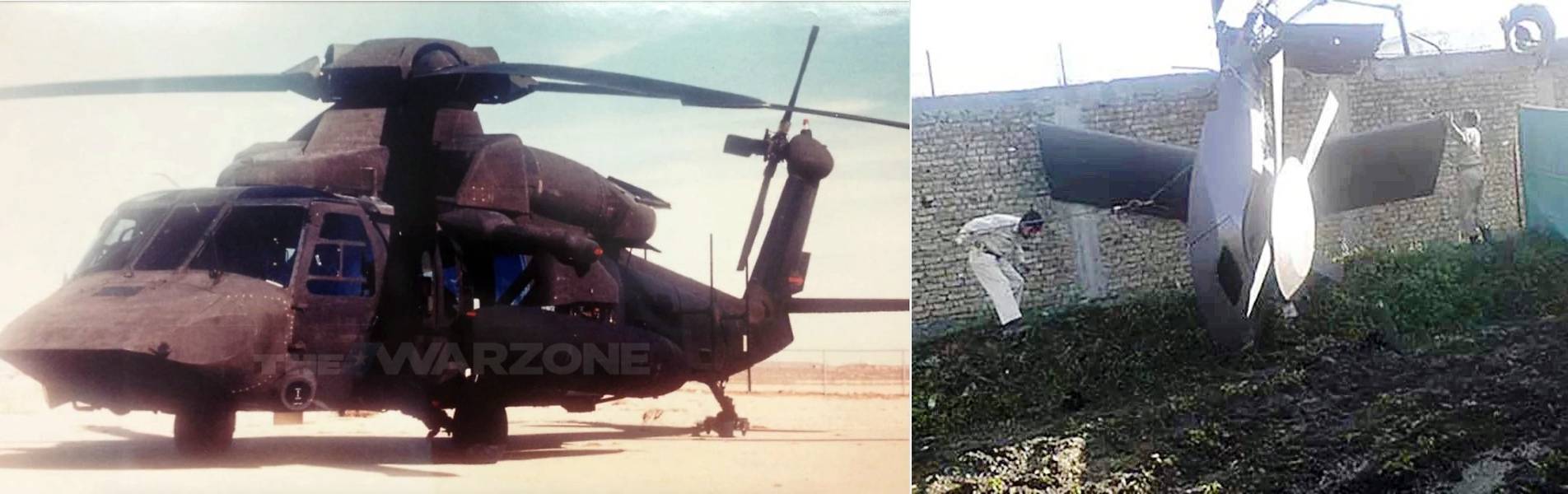 빈 라덴 제거 작전의 주력헬기는 MH-47이 아니라 일명 '사일런트 호크' 스텔스 헬기였다. <출처: The Drive, Public Domain>