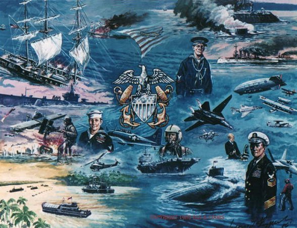 미 해군은 창설 당시부터 최강의 해군은 아니었고 오히려 신생군의 빈약한 전력에 불과했다. <출처: George Skypeck / Mobile Riverine Force Association>