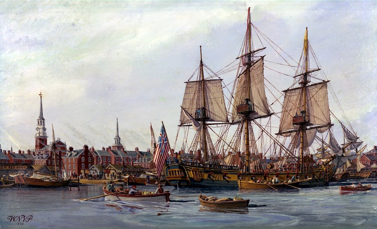 미국은 독립전쟁에 앞서 대륙해군부터 창설하여 전력을 갖췄지만 결국 프랑스 해군의 도움을 요청하여 승리할 수 있었다. 그림은 미 대륙해군함으로 1775년 12월에 취역한 알프레드함의 모습이다. <출처: U.S. Naval History and Heritage Command>