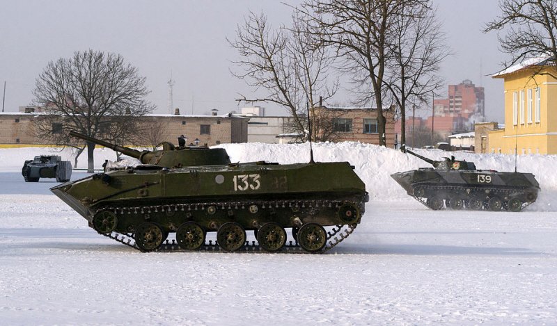 기동 훈련 중인 벨라루스 제63기동여단 소속 BMD-1. 현재 러시아를 제외한 국가에서는 마치 IFV처럼 운용 중이다. < 출처 : Public Domain >