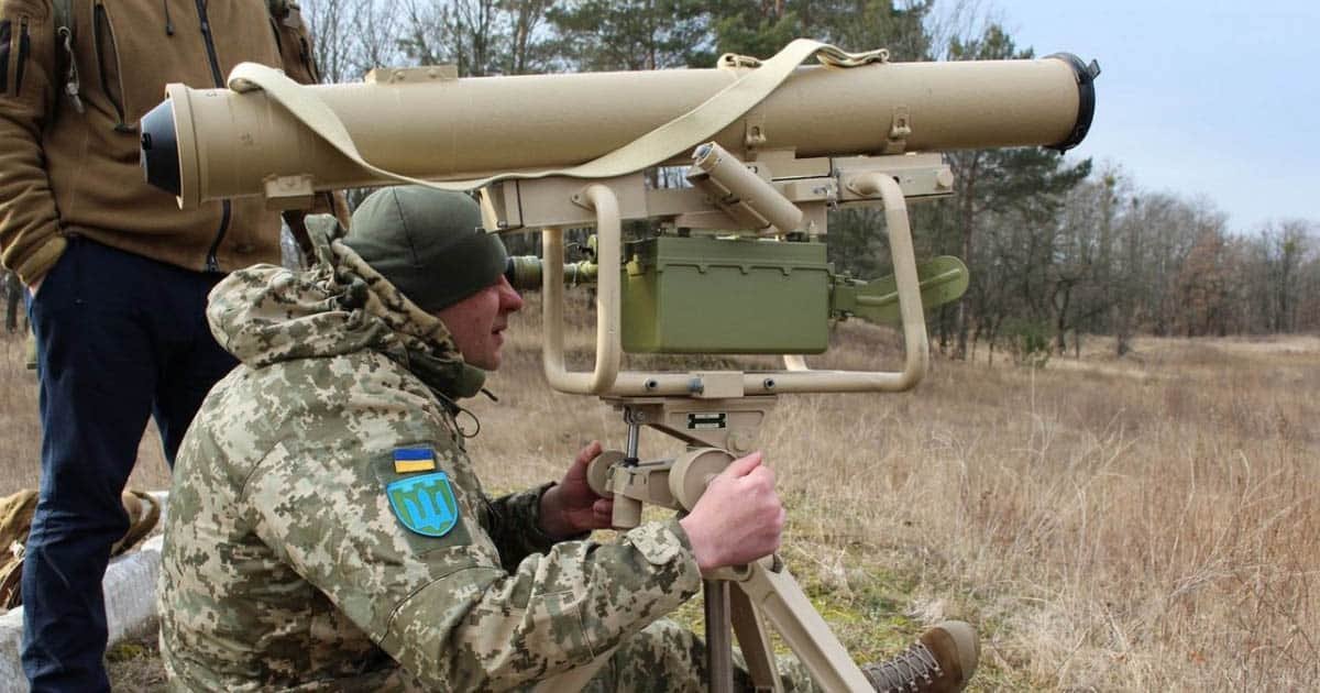 2022년 2월 코사르를 시험 발사 중인 우크라이나군 <출처 : mil.in.ua>