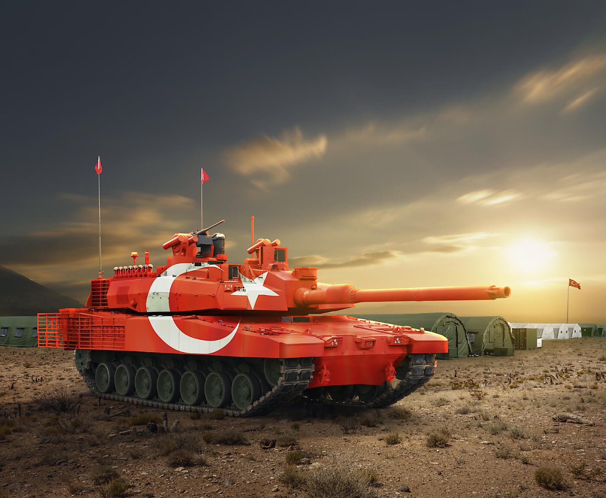 터키의 반월기를 모티브로 도장한 알타이 전차. (출처: BMC)