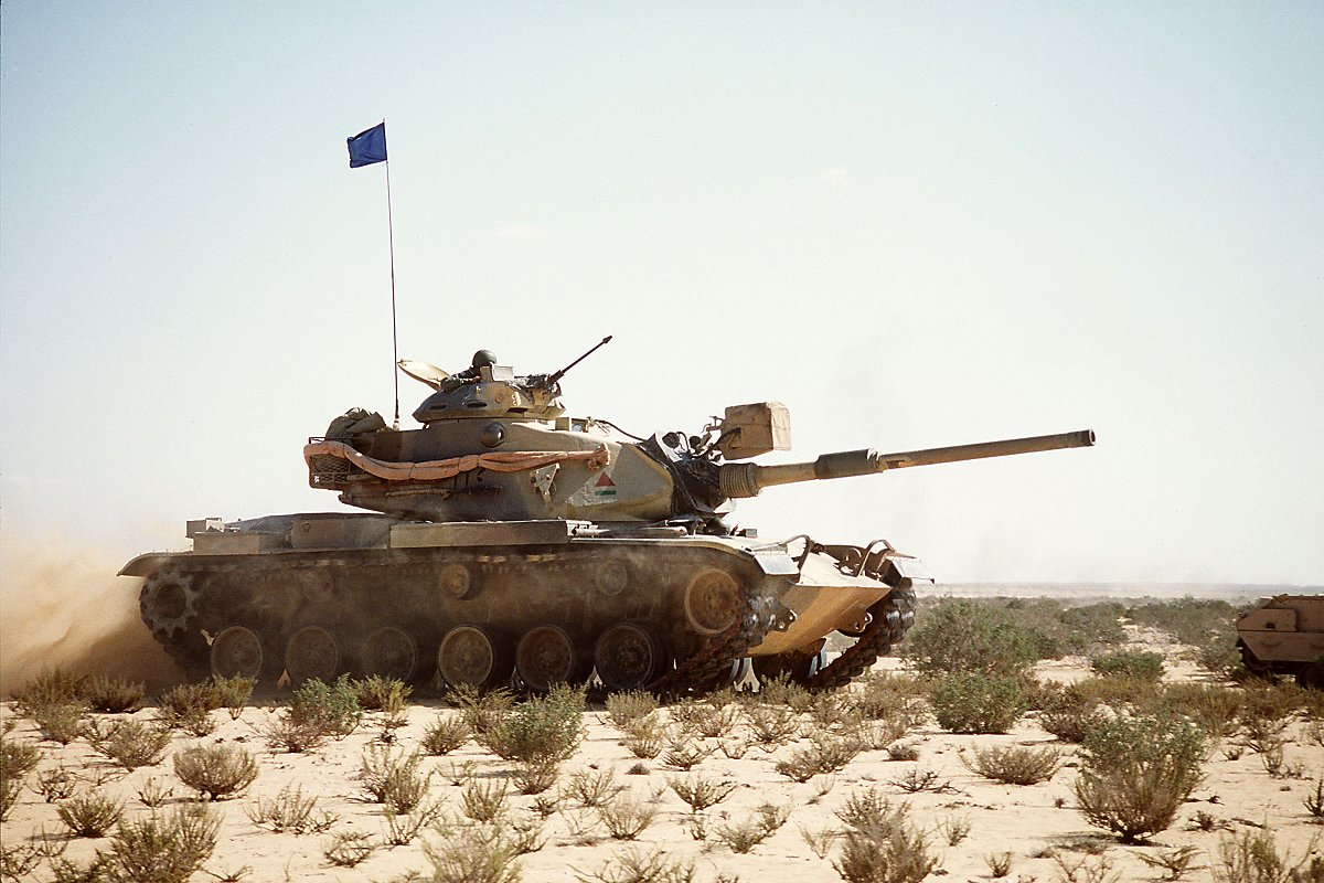 M60-2000의 차체부 베이스가 된 M60A1 전차. 사진은 이집트 육군용 M60A1이다. (출처: SSGT Jeffrey T. Brady/USAF)