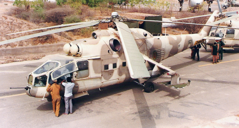 Mi-24A 하인드-B <출처: Public Domain>