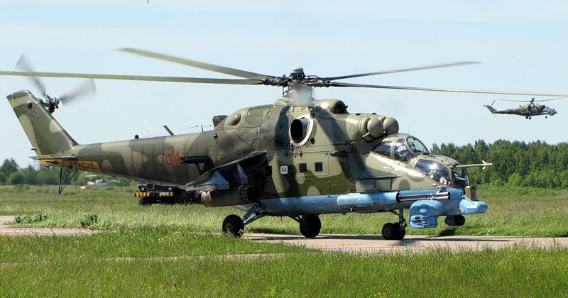러시아 공군 제344 비행센터 소속의 Mi-24PN <출처: twower @ livejournal>