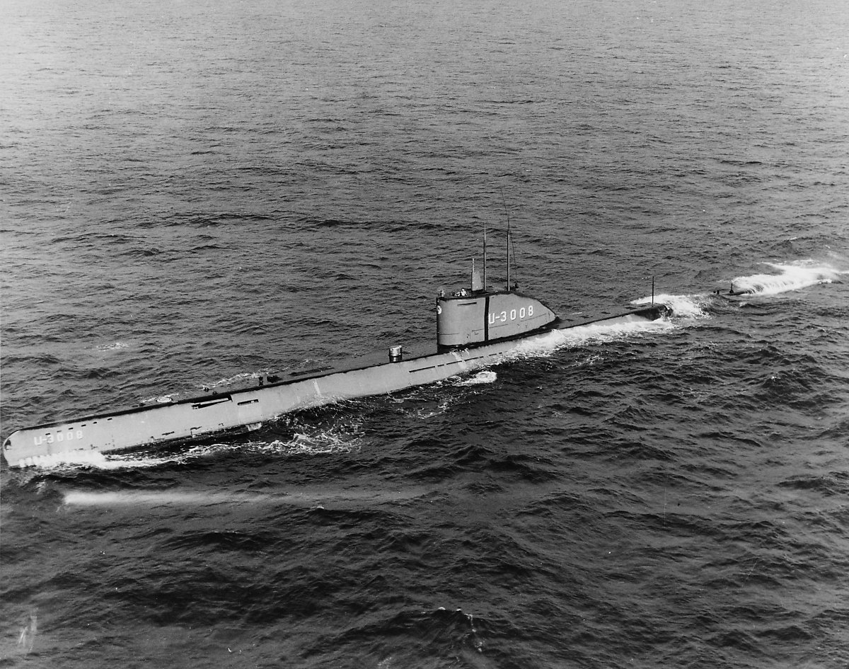 2차대전 말기에 등장한 독일 해군의 XXI형 잠수함은 소련 해군에 큰 영향을 주었다. <출처 : 미 해군>